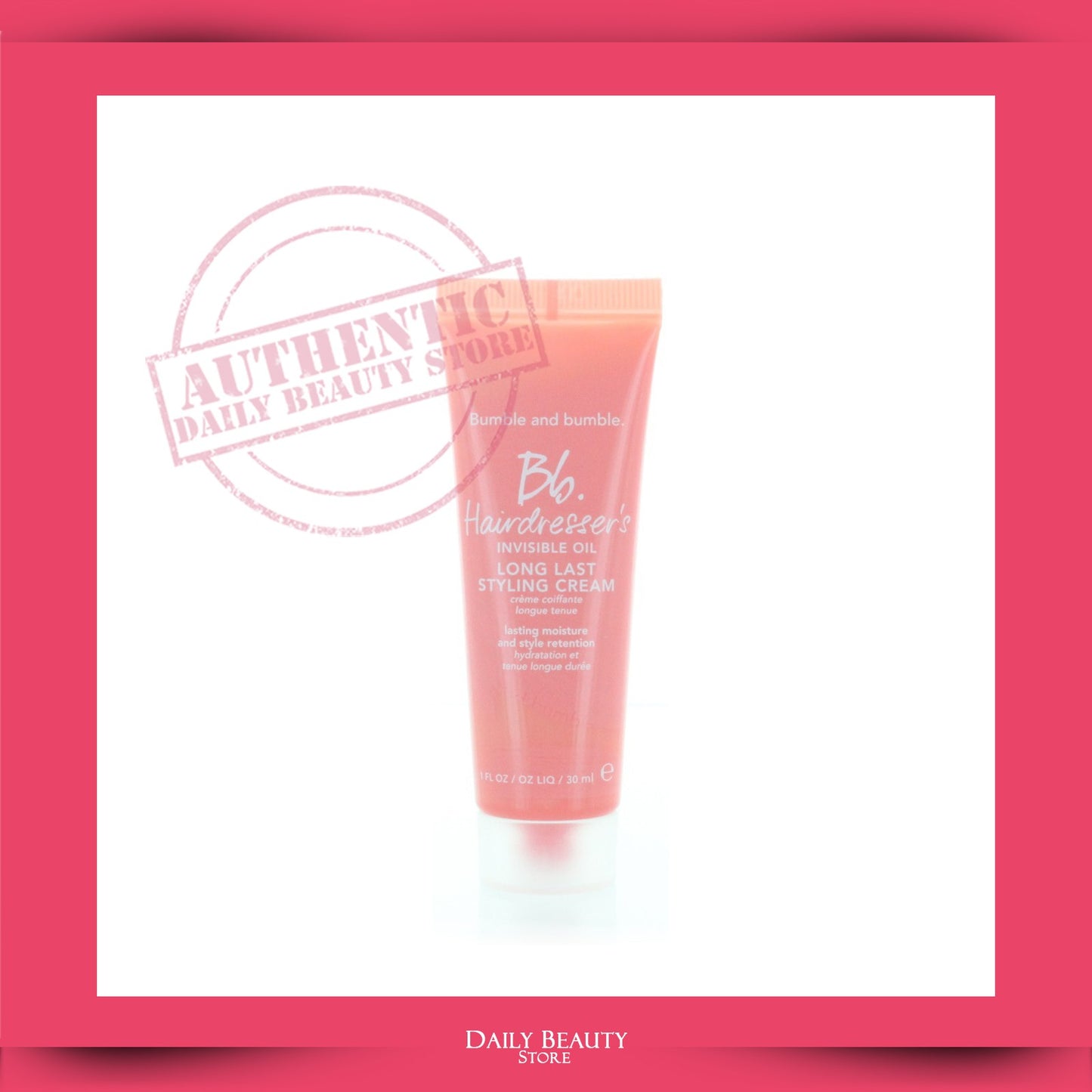 Hairdresser's Invisible Oil Styling Cream - Hydrating, Frizz Control, Heat Protection - 3 Pack 30ml