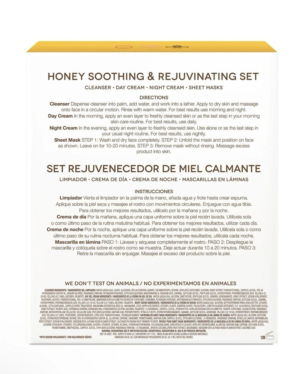 Earth To Skin Honey Rejuvenating & Soothing Skin Care Set