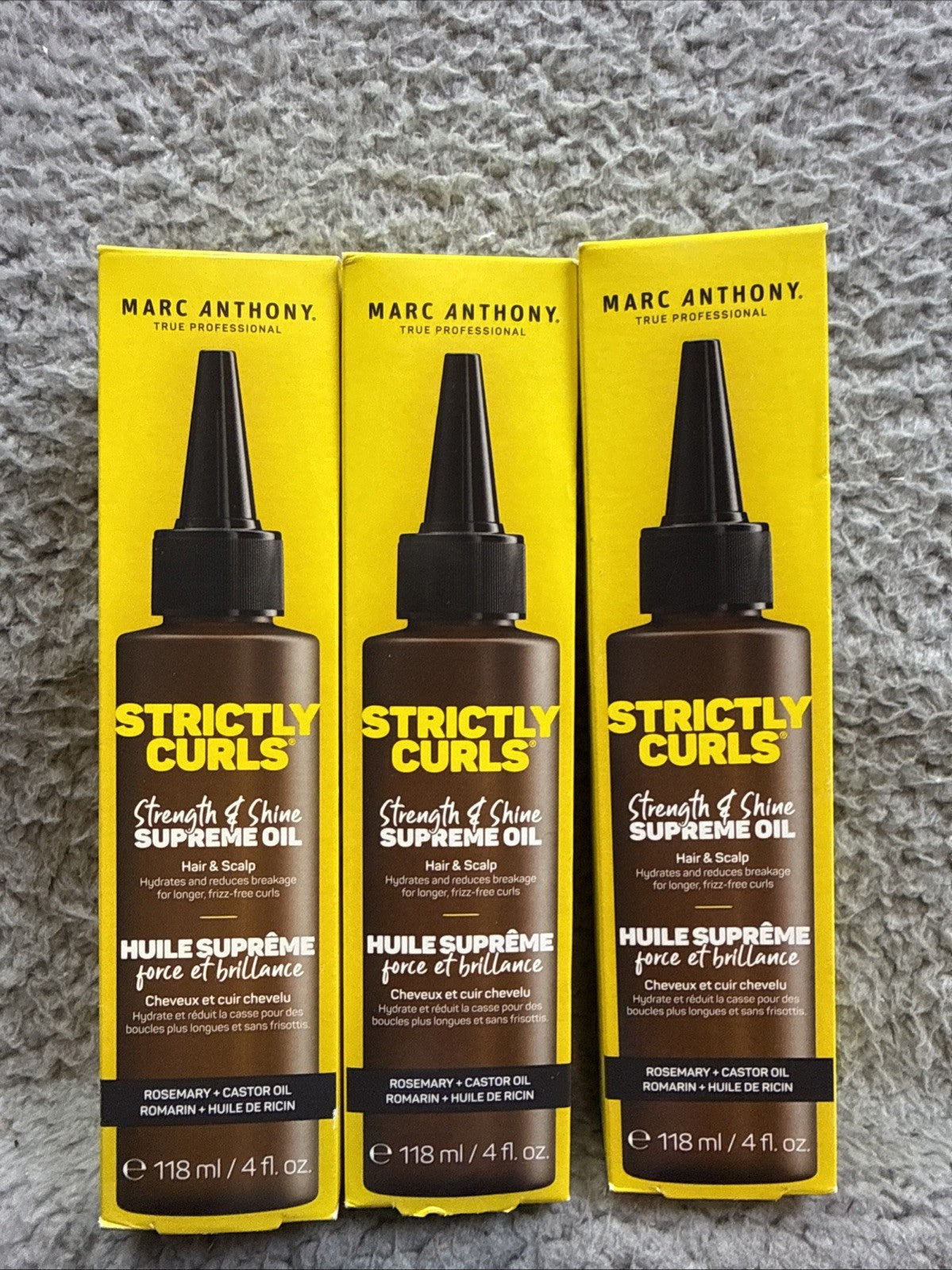 Hair & Scalp Strengthening Hair Oil - 3 Pack, 4 fl oz Each