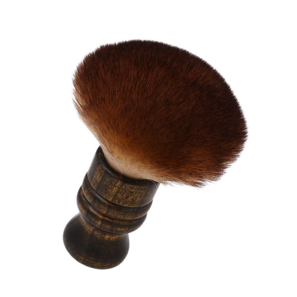 Large Neck Duster Brush for Hair Cutting and Styling - Soft Fiber Barber Tool