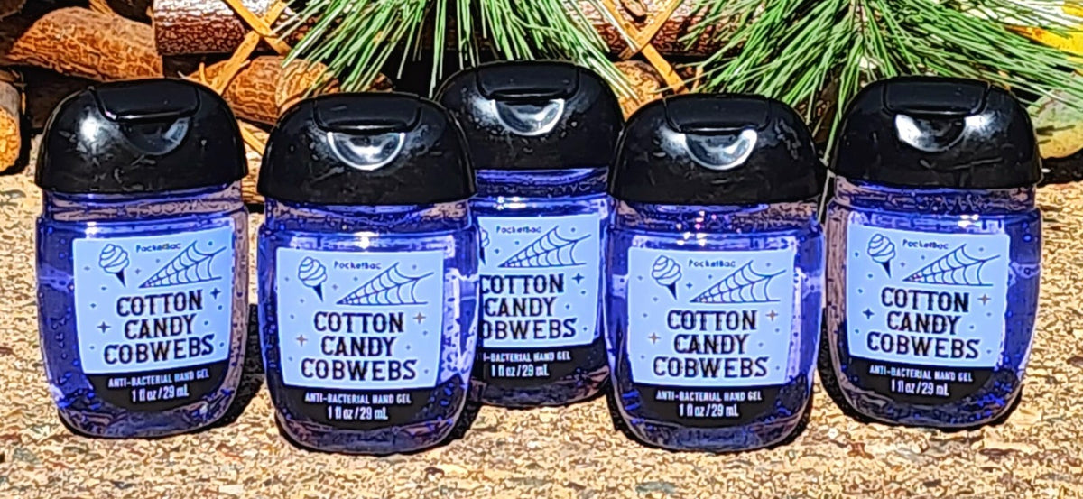 Cotton Candy Cobwebs Hand Gel - 5 Pack Travel Size