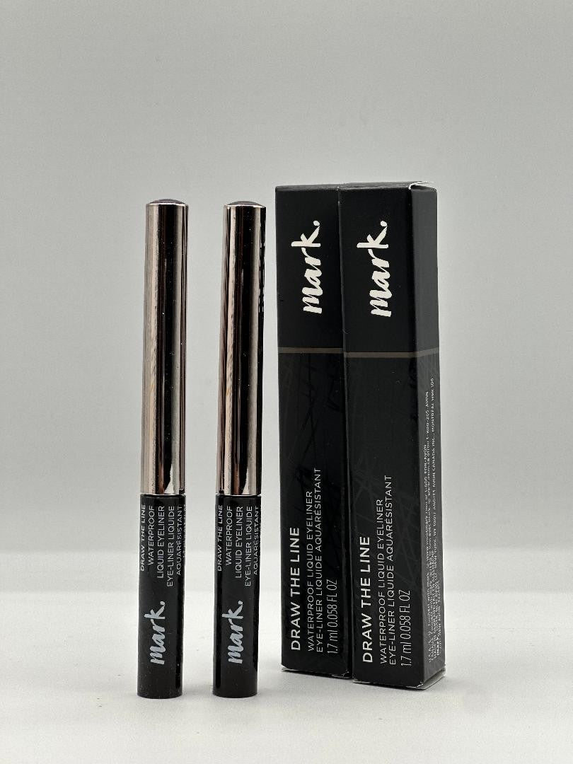 Waterproof Eyeliner Set - Draw the Line 1.7ml Lot of 2 - Limit Color