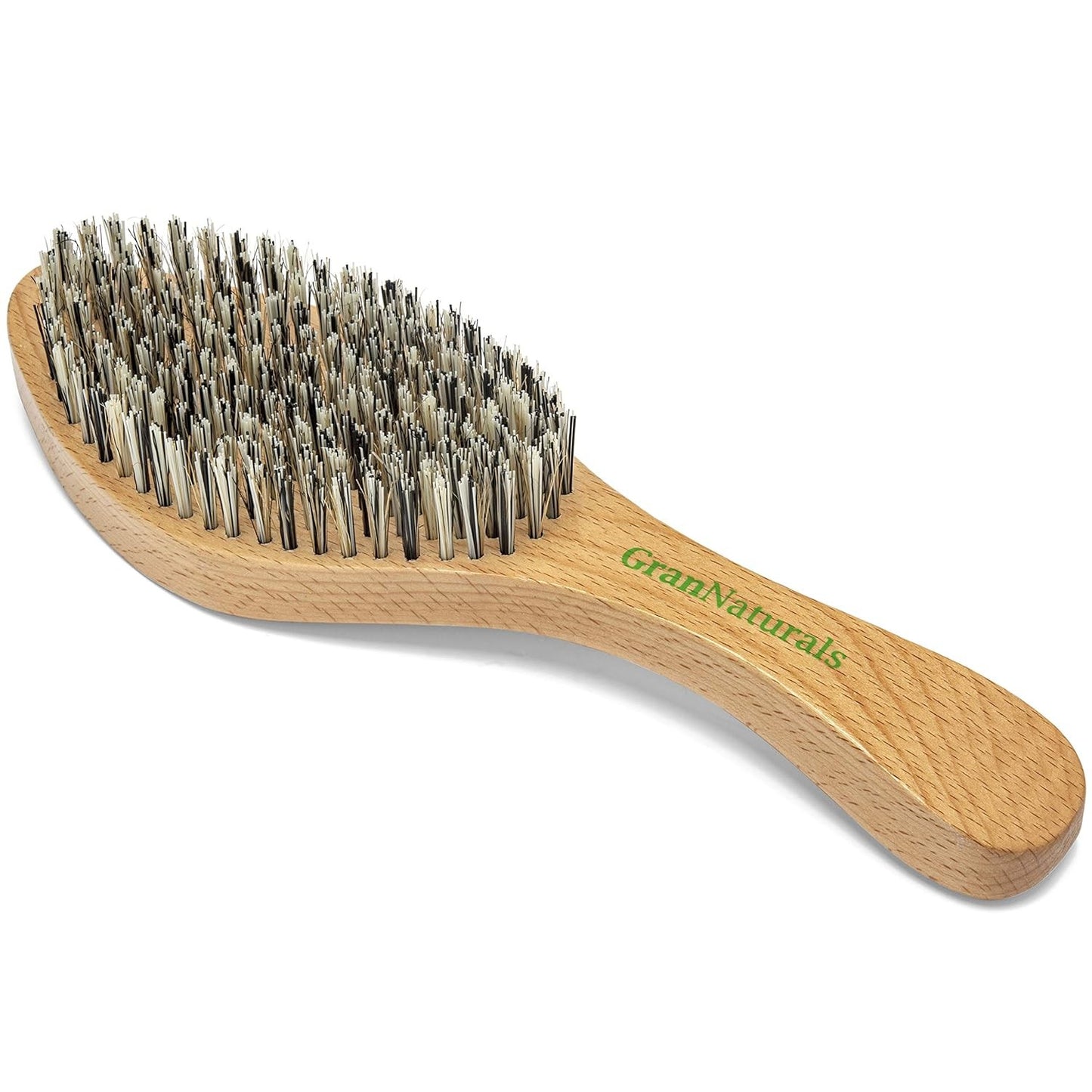 Extra Hard Wave Hair Brush - Curved Boar & Nylon Bristles for Wolfing