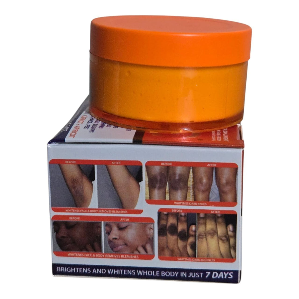Brightening Firming Carrot and Apricot Face and Body Cream - Lumine