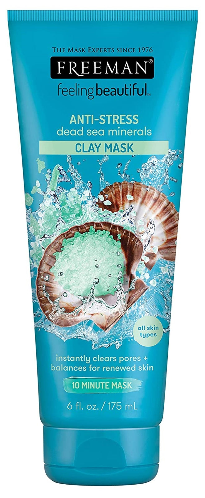 Anti-Stress Clay Face Mask with Dead Sea Minerals - 12 Pack