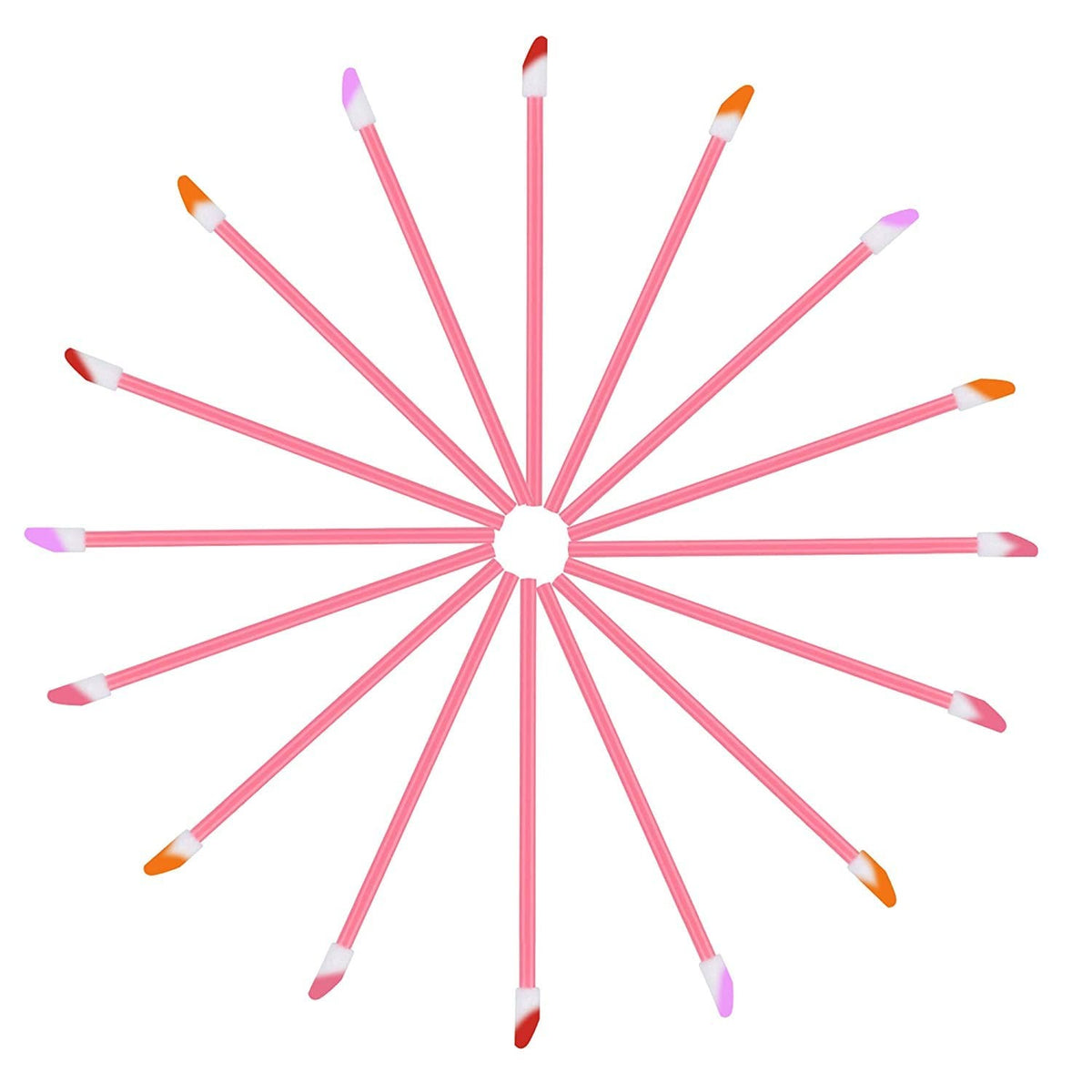 Disposable Lip Gloss Applicators Pink Makeup Brush Wands Kit 650PCS