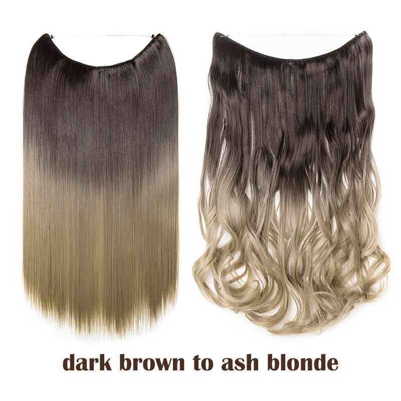 Hair Extensions with Elastic Band & Miracle Ring - Thick, Real Hair