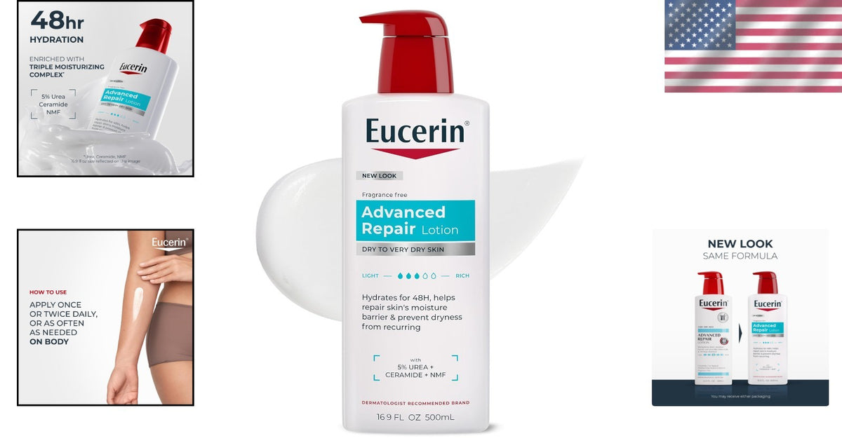 Urea Enriched Body Lotion – 16.9 oz Moisturizer for Dry Skin