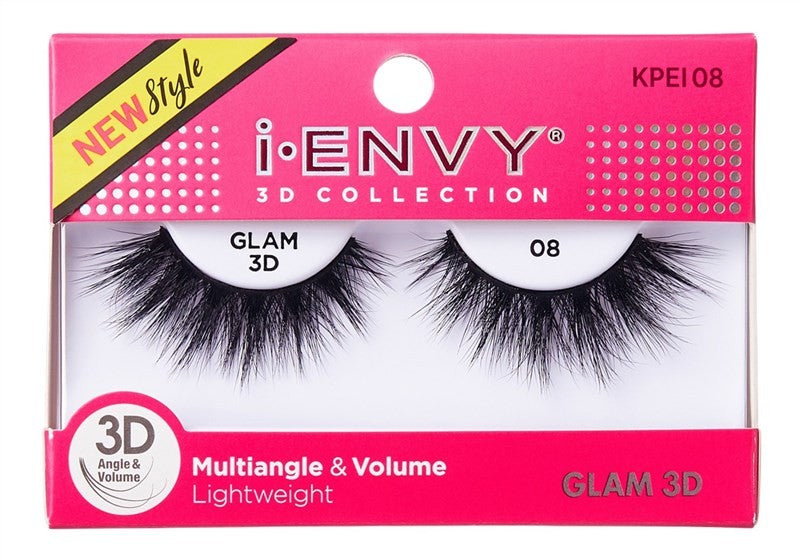 2 Pack Multi-Angle & Volume False Eyelashes - Glam 3D Lashes #08