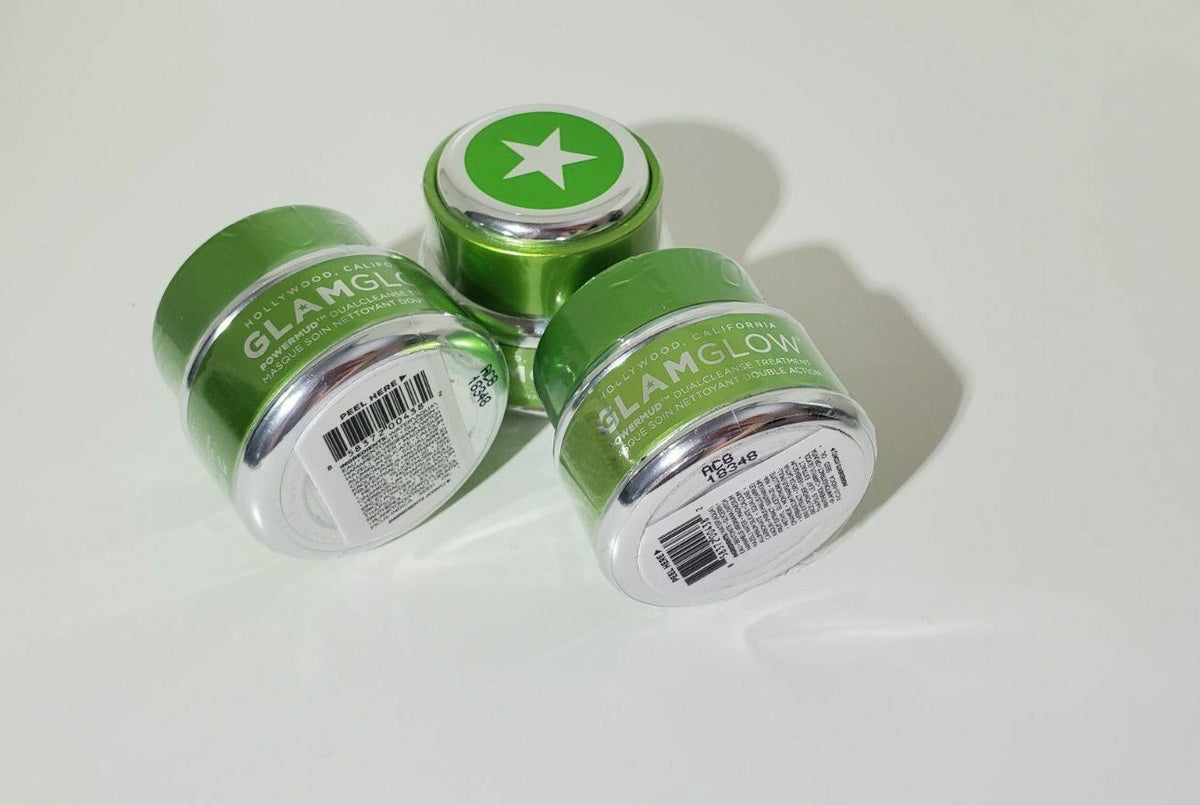GLAMGLOW POWERMUD DUALCLEANSE TREATMENT 0.5 oz, Pack of 3