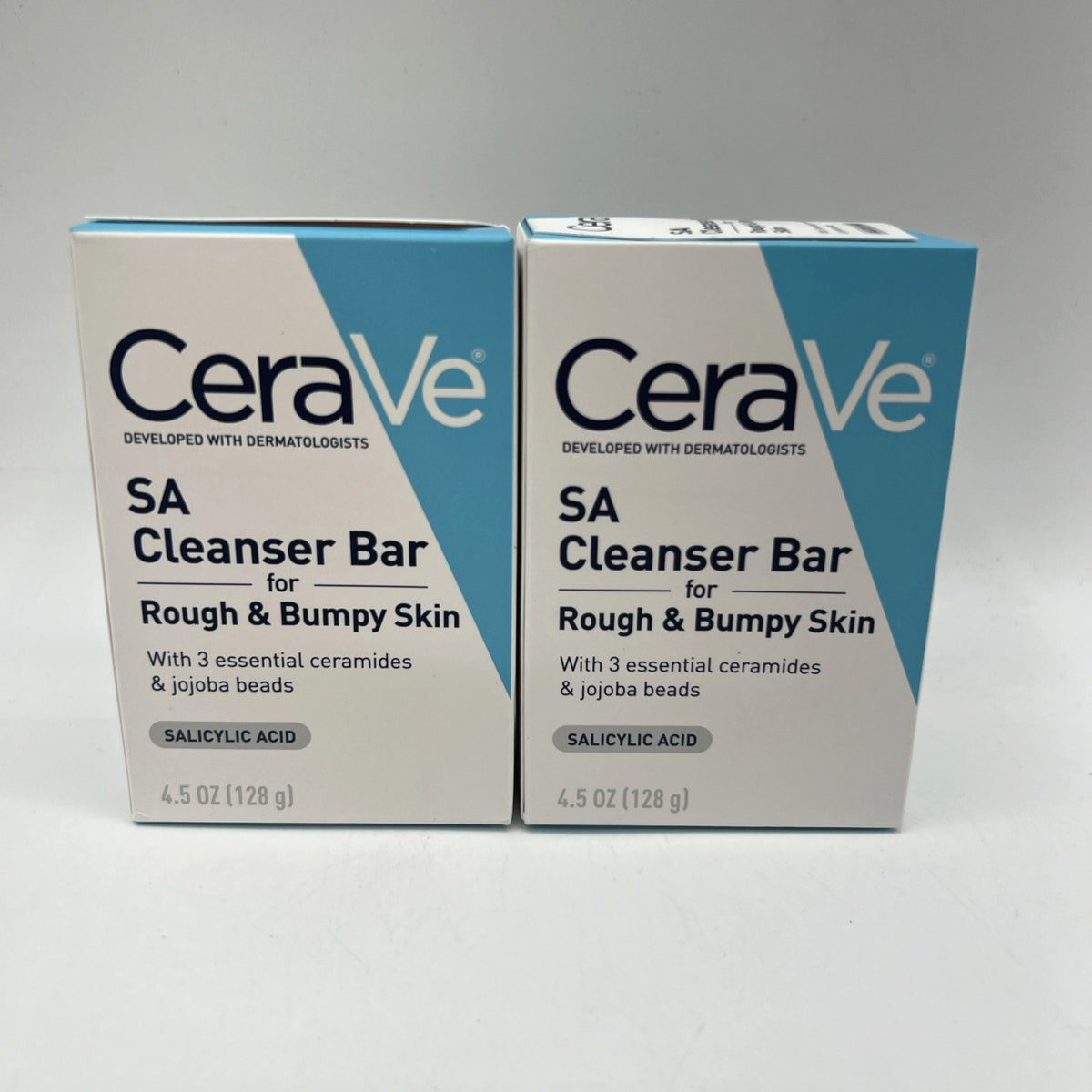 Cerave Salicylic Acid Cleanser Bar for Rough & Bumpy Skin 4.5 Oz 2 Pack