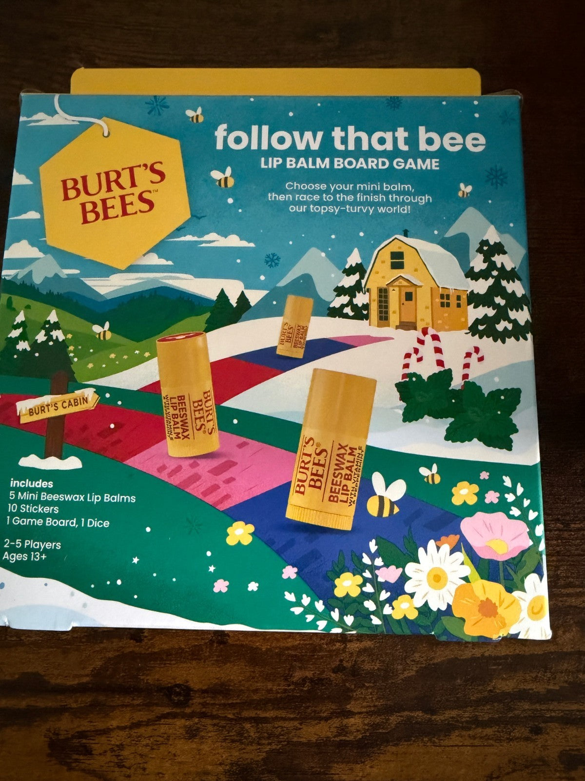 Burt's Bees Lip Balm Set - Follow That Bee Board Game Gift