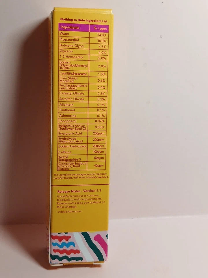 Eye Gel with Yerba Mate Extract for Brightening & Puffiness Relief – 0.5 Oz