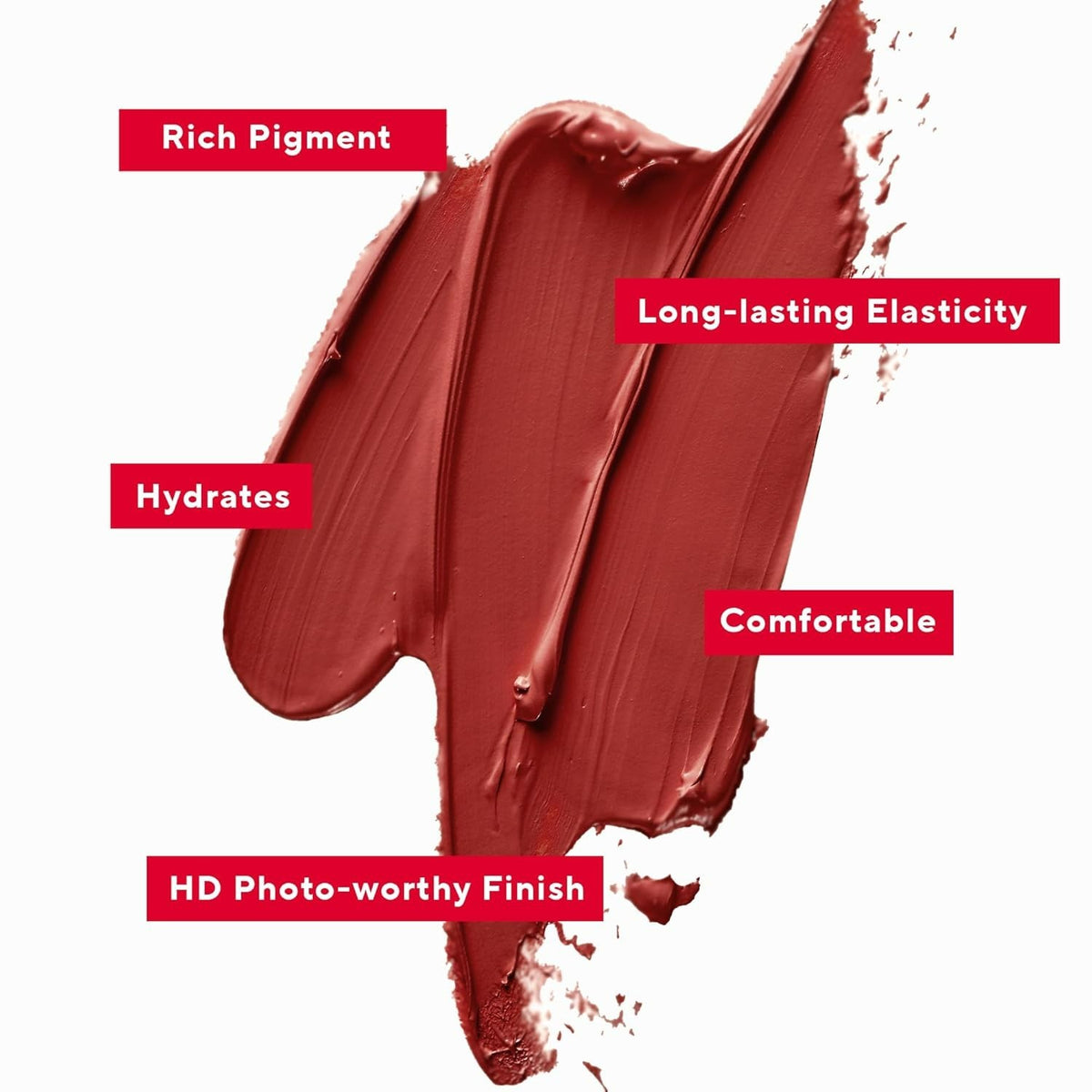 Longwear Red Lipstick with Vitamin E & Argan Oil - Satin Finish, 100% Authentic