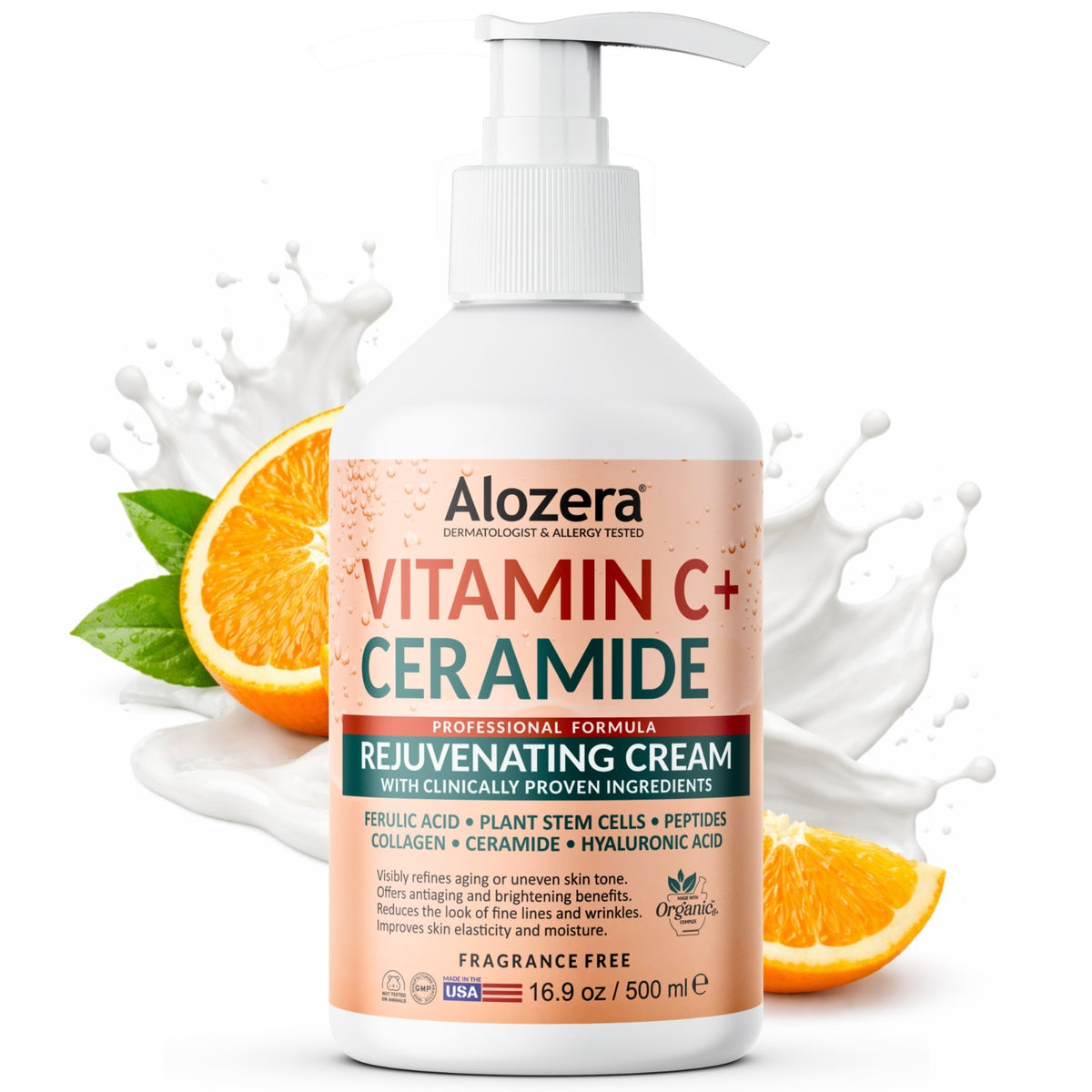 Vitamin C Ceramide Moisturizer Cream - 16.9 oz