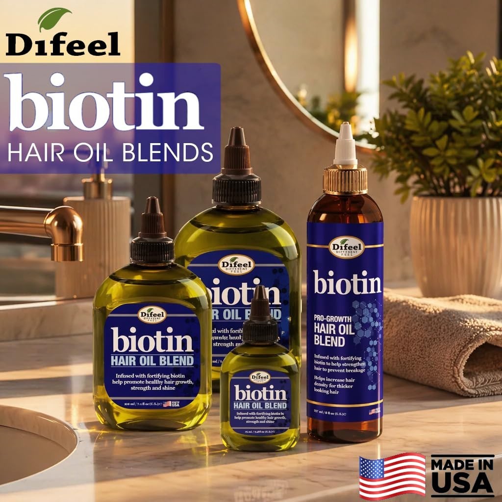 7.1 oz Biotin Infused Hair Growth Oil - Fortifies and Hydrates All