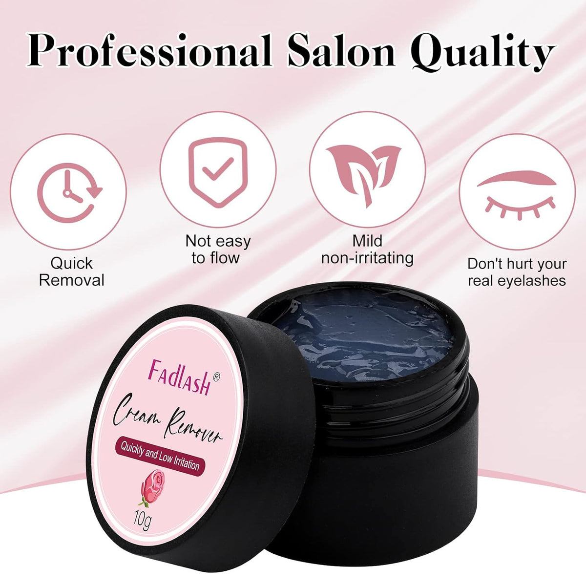 False Eyelash Extension Remover - Gentle 10G Lash Glue Dissolver for Sensitive Skin