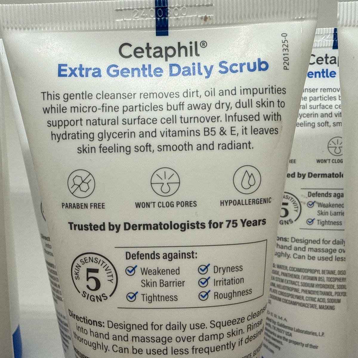 Cetaphil Extra Gently Daily Scrub - 6 fl oz EACH Lot Of