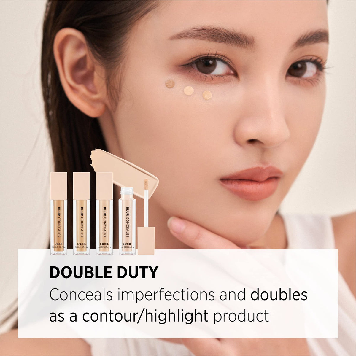 Hydrating Medium to Full Coverage Concealer for Flawless Skin - Almond