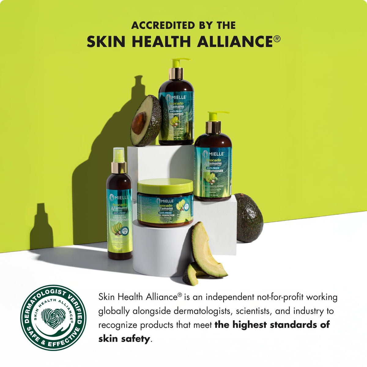 Anti-Frizz Curl Cream for Textured Hair - Avocado & Tamanu Oil, 12 oz