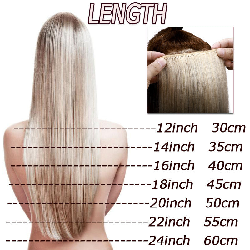Clip-In Remy Human Hair Extensions Full Head - Multiple Colors & Lengths