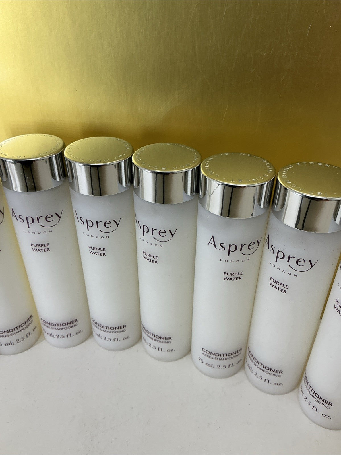 Lot Of 8 Asprey London Purple Water Conditioner 2.5 Oz