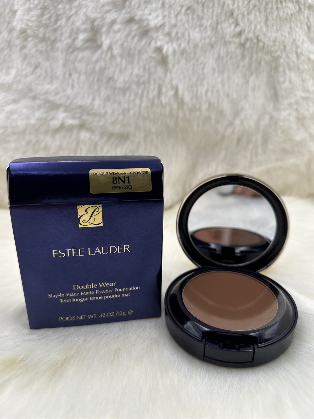 Estee Lauder Double Wear Matte Powder Foundation 8N1 Expresso NIB