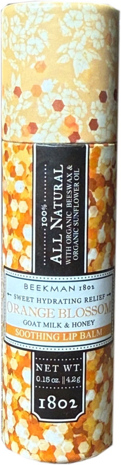 Orange Blossom Goat Milk & Honey Lip Balm - Moisturizing 0.15 oz