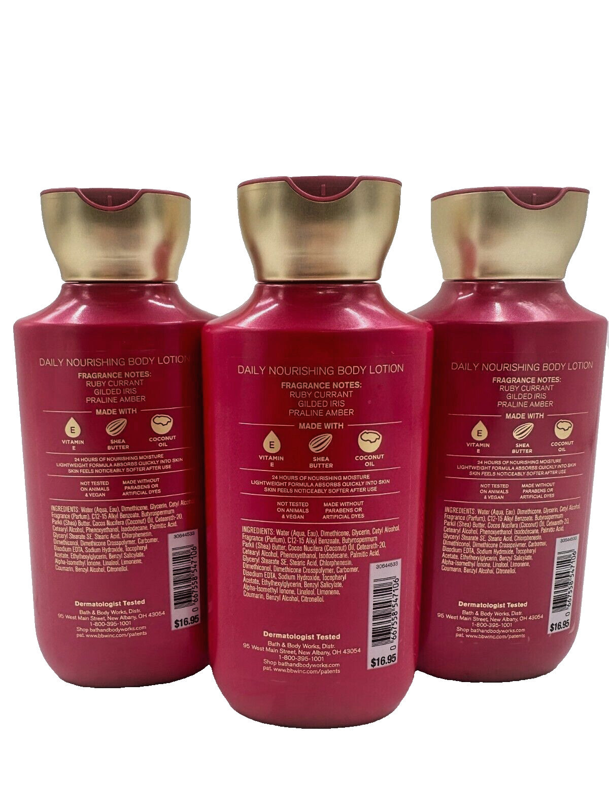 Luminous Body Lotion with Shea Butter & Coconut Oil 8 oz, Pack of 3