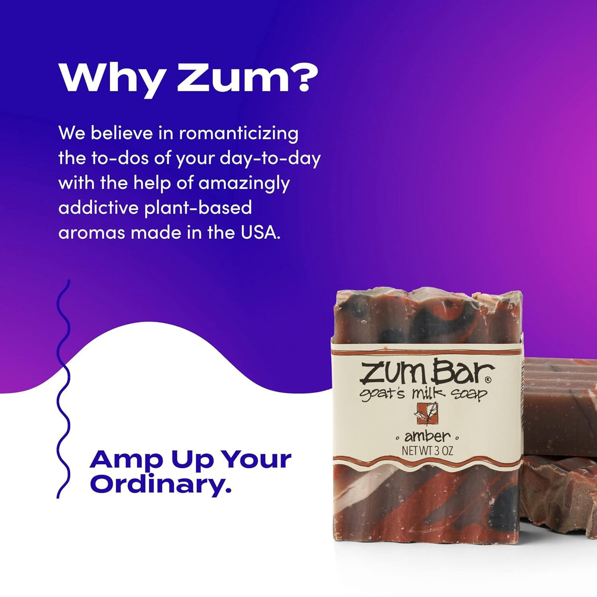 Zum Bar Goat's Milk Soap, Amber, 3 Ounces