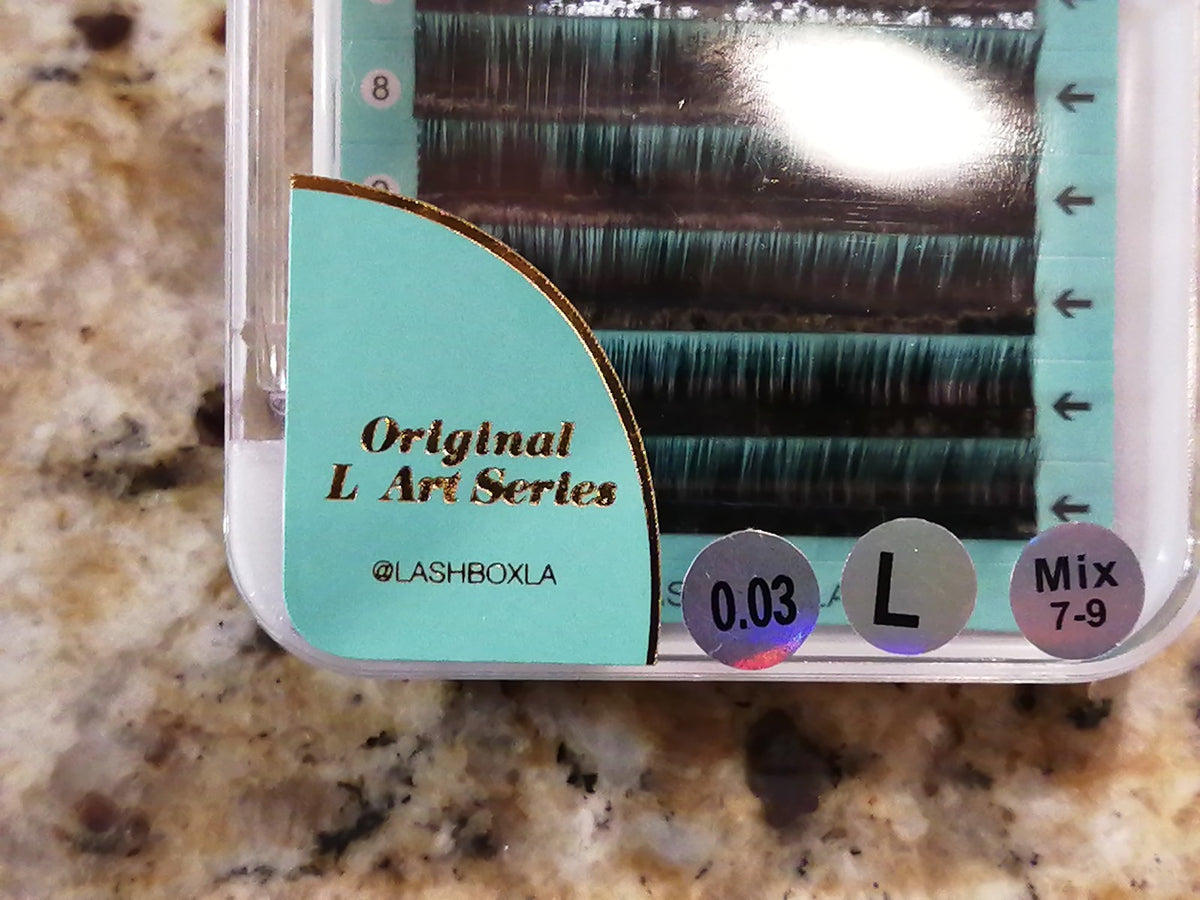 DIY Cashmere Mink Lashes - L Art Series 0.03 L Mix 7-9