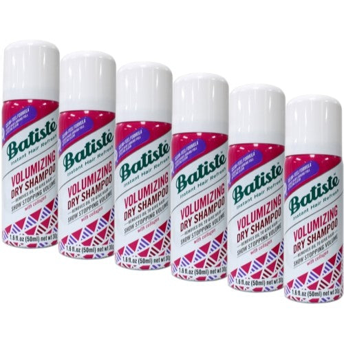 Volumizing Dry Shampoo with Collagen - Instant Hair Refresh 1.6 oz, 6 Pack