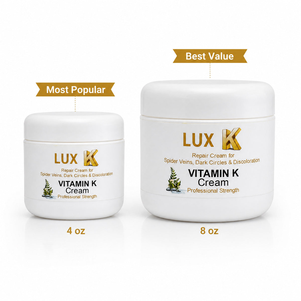 Vitamin K Cream for Spider Veins Bruises & Dark Circles - Natural Skin Care