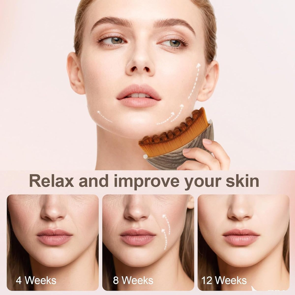 Lymphatic Face Brush Set for Facial Sculpting & Gentle Cleansing