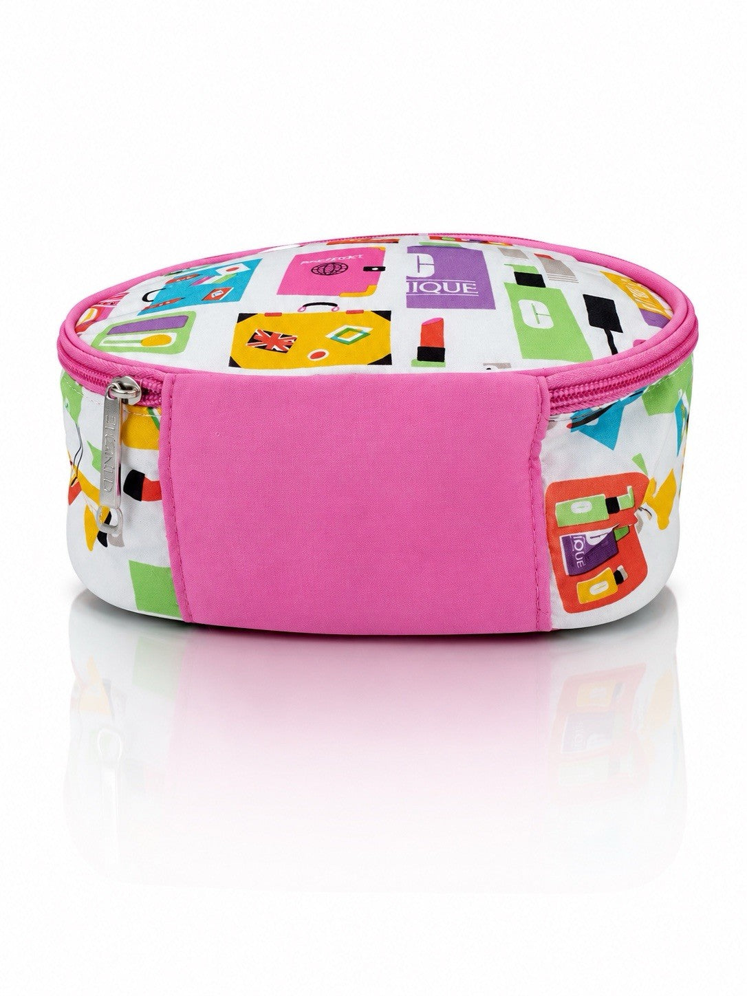 Travel Cosmetic Bag Organizer Set - Pink Trim, 2-Pack