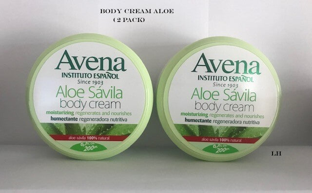 Aloe Avena Body Cream Moisturizer - 200g (2 Pack)