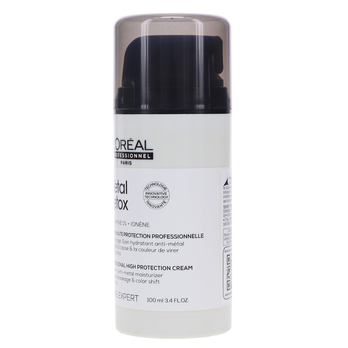 L'Oreal Professionnel Metal Detox High Protection Hair Cream 3.4 oz - Deep Hydrating & Frizz Control