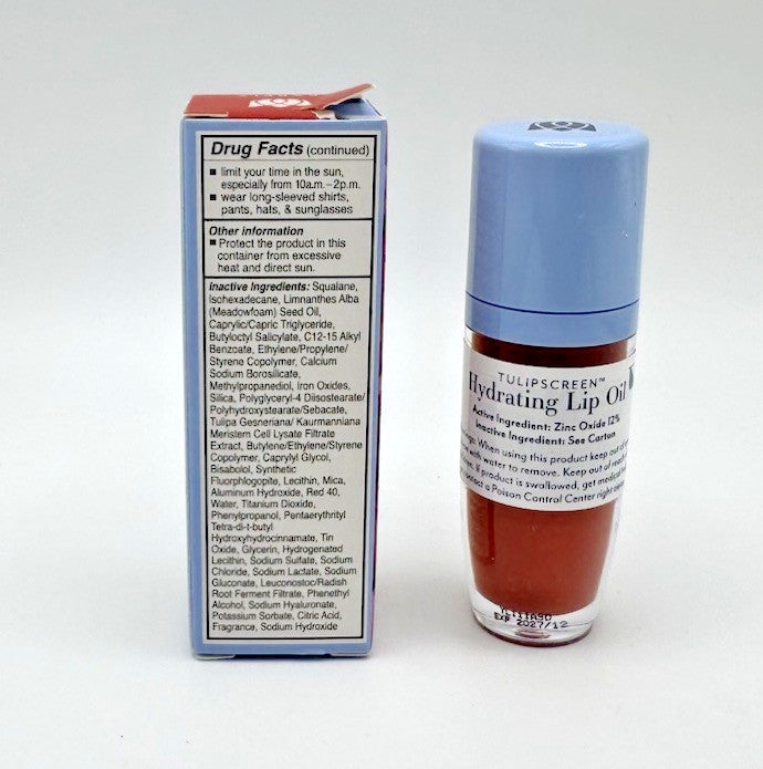Hydrating Lip Oil SPF 40 with Color - Moisturizing Lip Gloss with Sun Protection