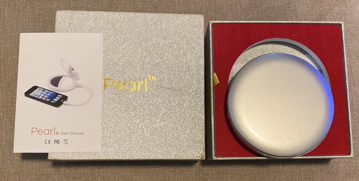 Pearl LED Lighted Makeup Mirror with Charger