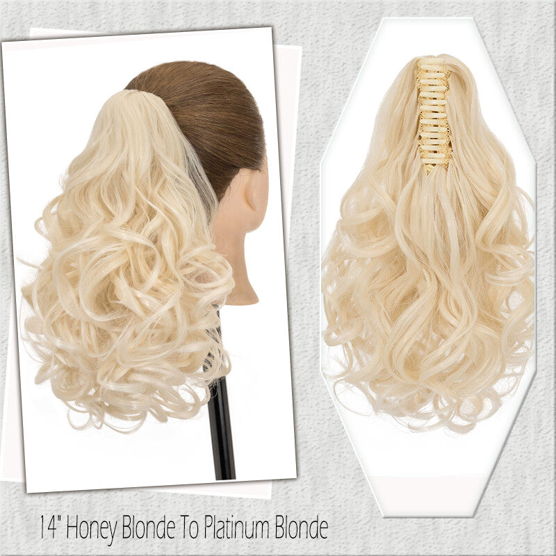 Fake Ponytail Clip-In Hair Extension Thick Natural Look 14 Inches