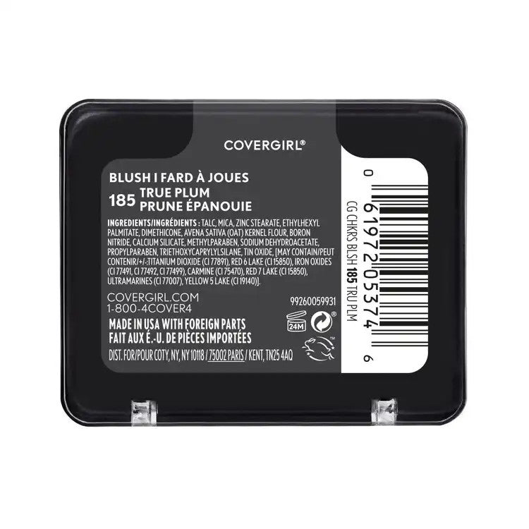 CoverGirl Cheekers Blush True Plum 185 - Natural Looking, Long-Lasting