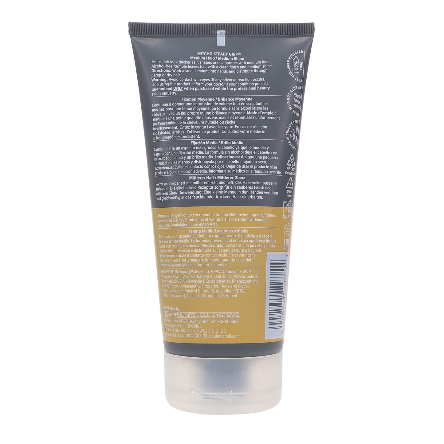 Hair Gel for Natural Shine & Hold - Alcohol-Free Styling Product 5.1 oz