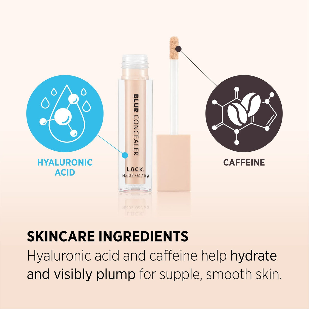 Hydrating Medium to Full Coverage Concealer for Flawless Skin - Almond