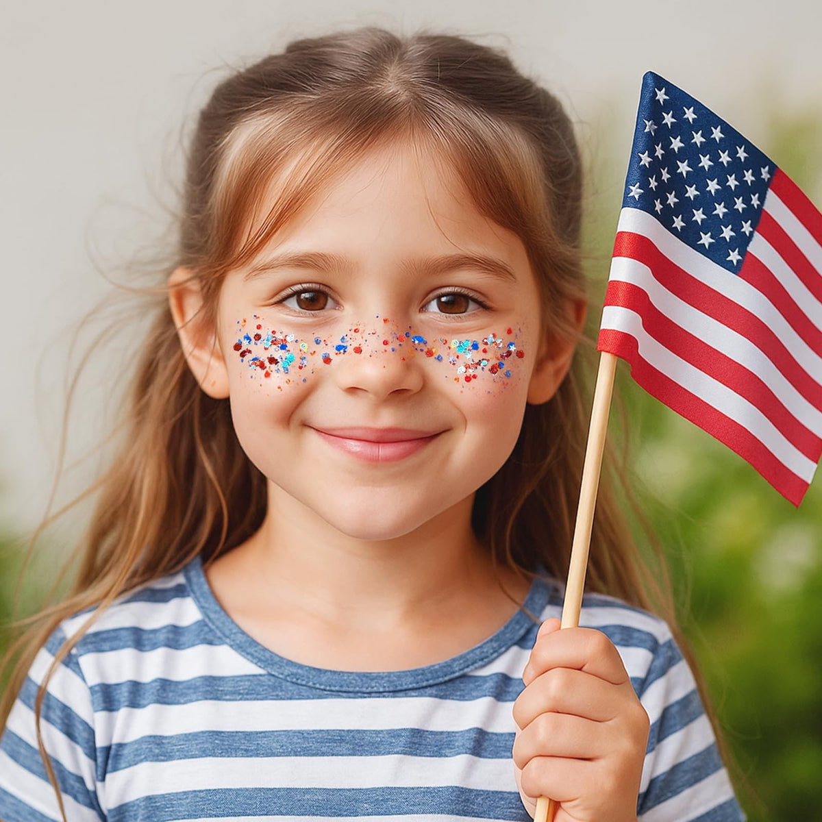 Patriotic Body Glitter Red White & Blue Gel Stick – Waterproof, Long-Lasting