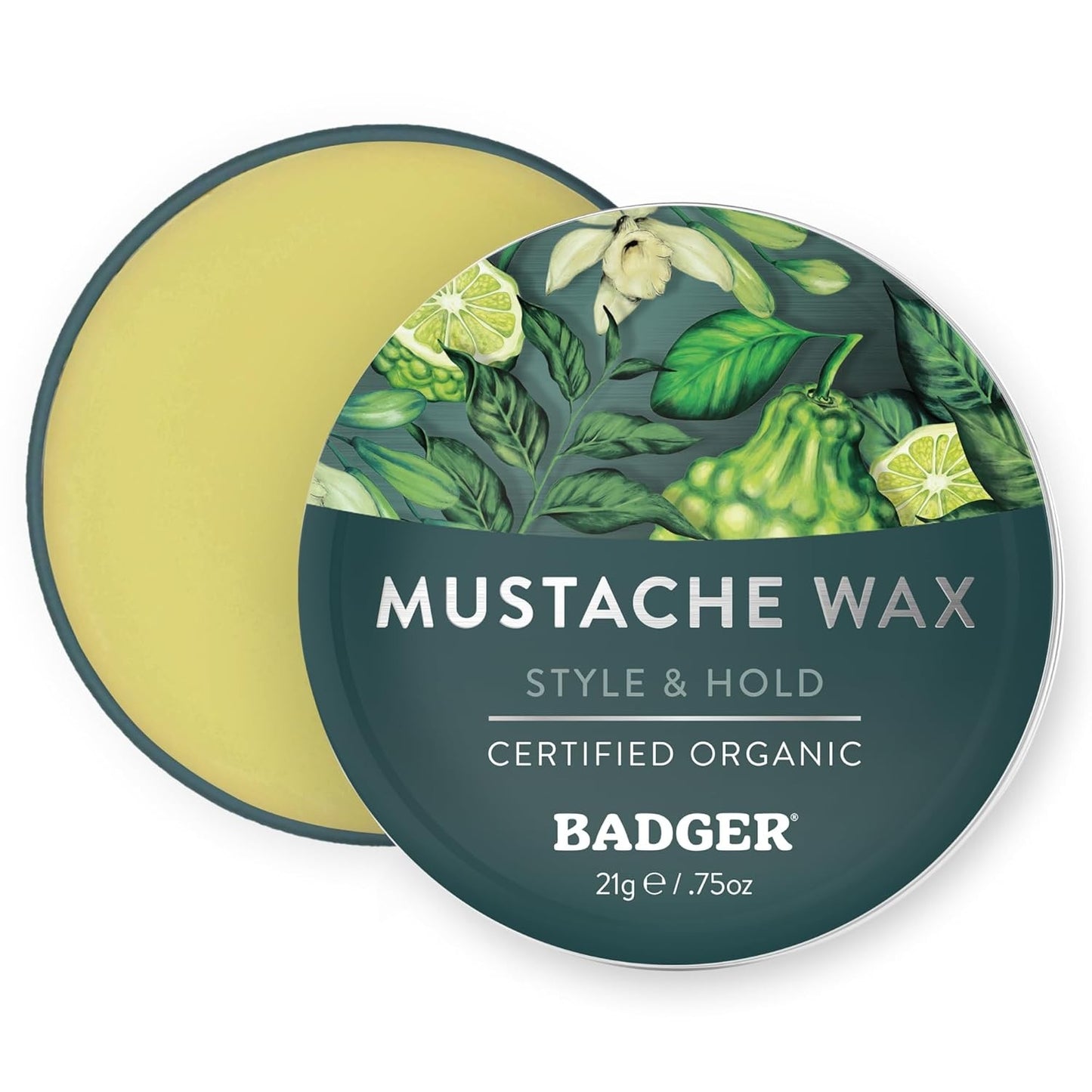 Mustache Wax with Organic Shea & Beeswax - Medium Hold, 0.75 oz