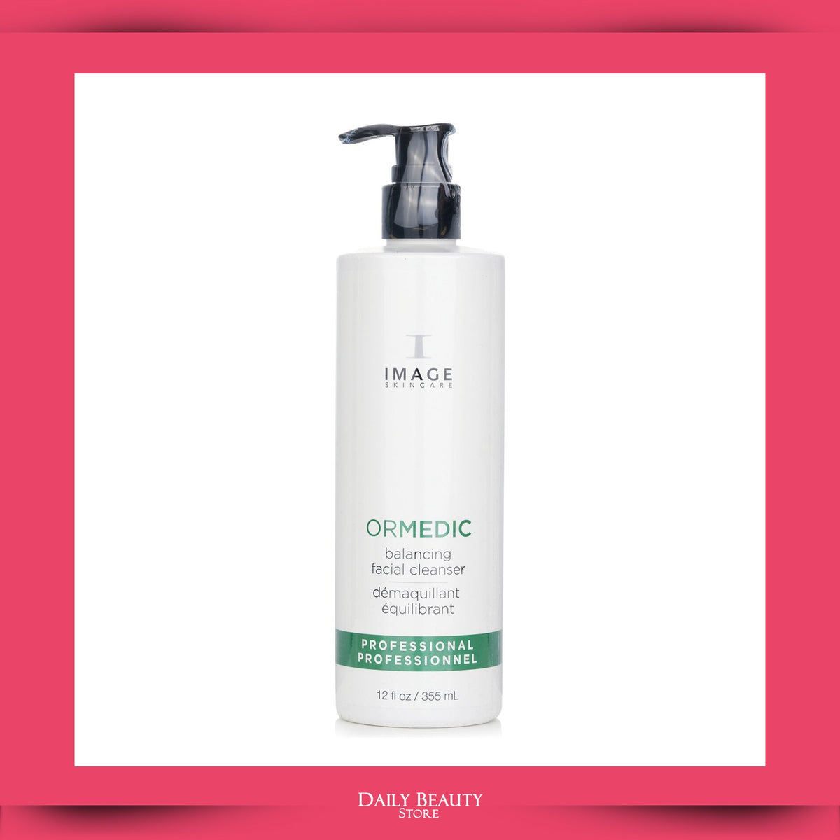 Balancing Facial Cleanser 355ml - Organic Exfoliating Gel for Skin