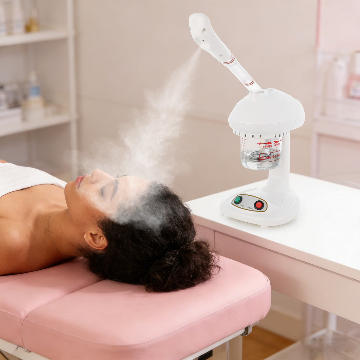 Facial Steamer with 360° Rotating Nozzle 450W Home Skin Care Device