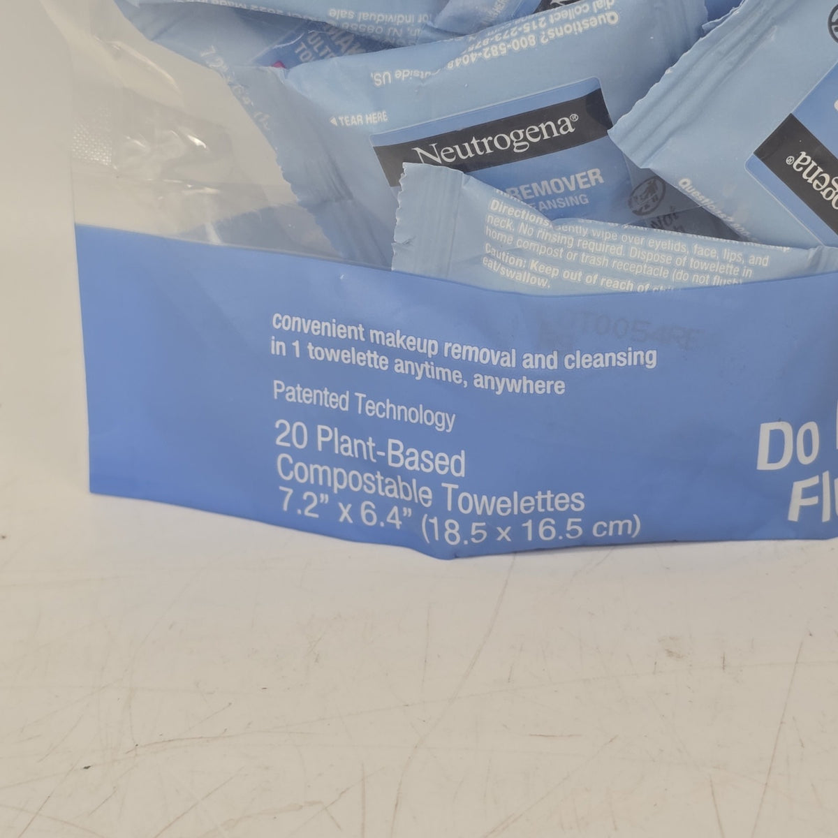 Neutrogena Makeup Remover Wipes - Individually Wrapped Daily Face Wipes, 20 Pack