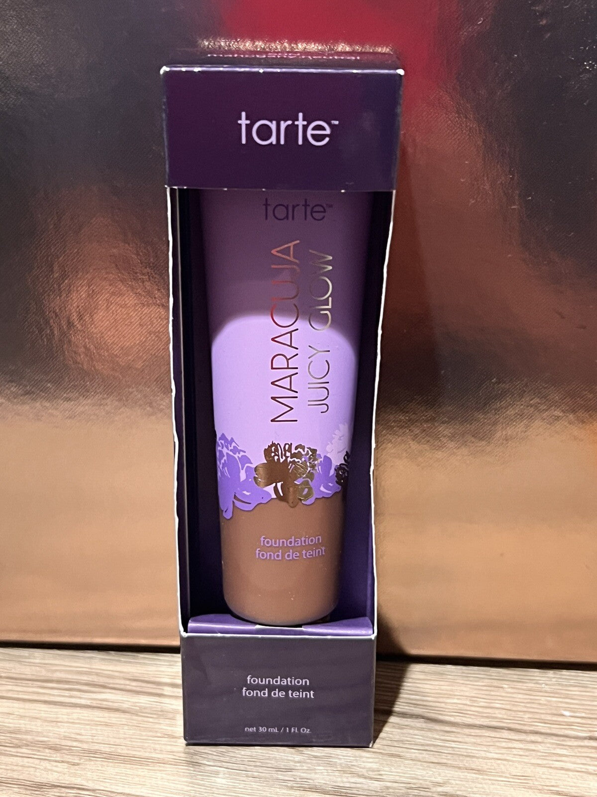 Tarte Maracuja Juicy Glow Foundation 60N Mahogany Neutral - Full Size 1oz
