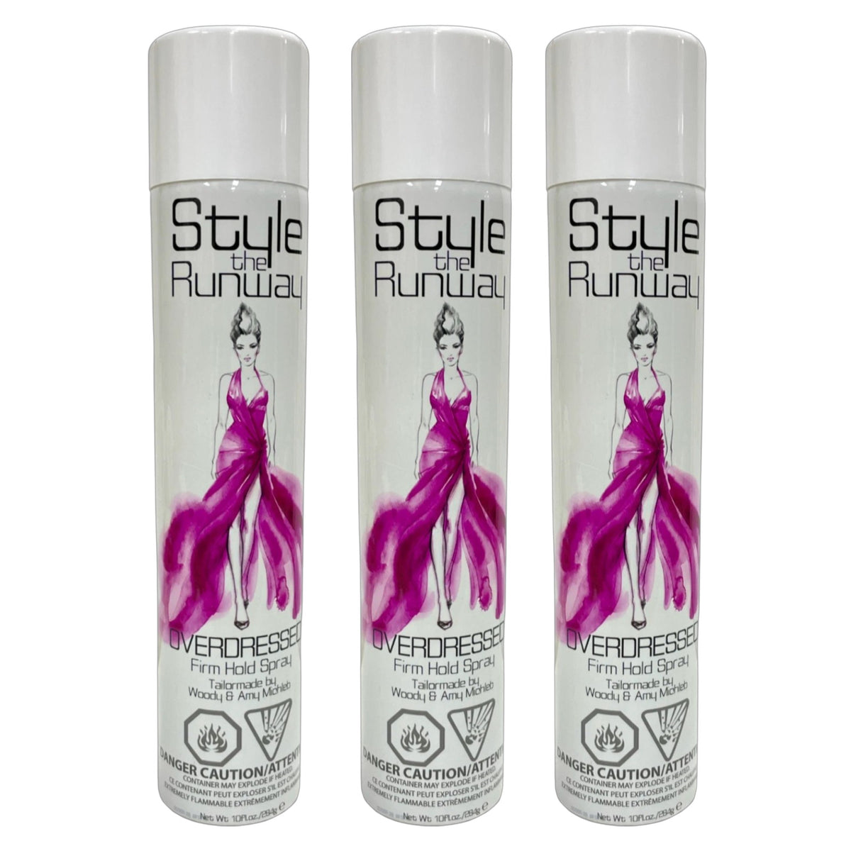 Firm Hold Hairspray 10oz Pack of 3 - Strong Long-Lasting Styling Spray